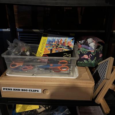 LOT 285: Crafting & More Supplies w/Shelf