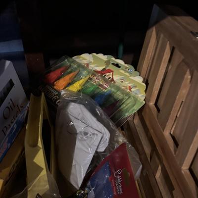 LOT 285: Crafting & More Supplies w/Shelf