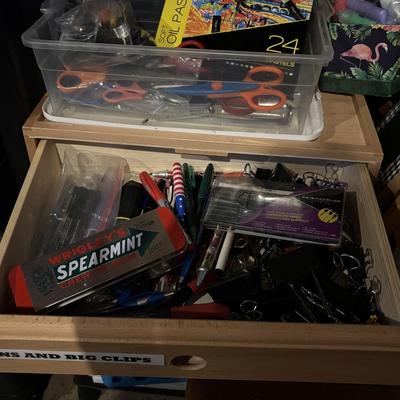 LOT 285: Crafting & More Supplies w/Shelf
