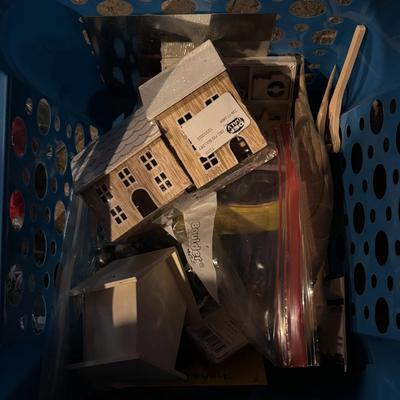 LOT 285: Crafting & More Supplies w/Shelf