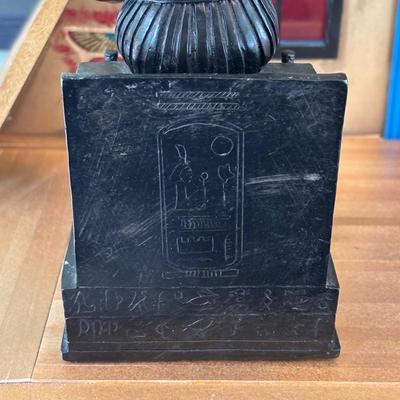 LOT 287: Handcrafted Egyptian A-Frame Style Doll House and Books
