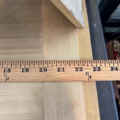 LOT 287: Handcrafted Egyptian A-Frame Style Doll House and Books