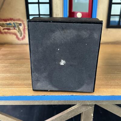 LOT 287: Handcrafted Egyptian A-Frame Style Doll House and Books