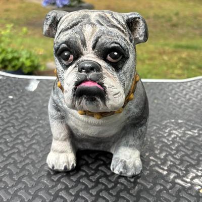 LOT 288: Wallace Berrie Scottie Dog Planter & Bulldog Sculptures