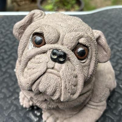 LOT 288: Wallace Berrie Scottie Dog Planter & Bulldog Sculptures