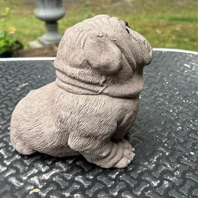 LOT 288: Wallace Berrie Scottie Dog Planter & Bulldog Sculptures