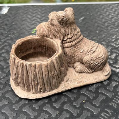 LOT 288: Wallace Berrie Scottie Dog Planter & Bulldog Sculptures