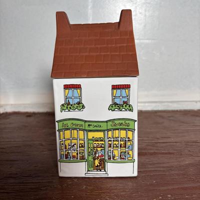 LOT 292: Vintage Wade Village Stores Canisters (7.5"), Made in England