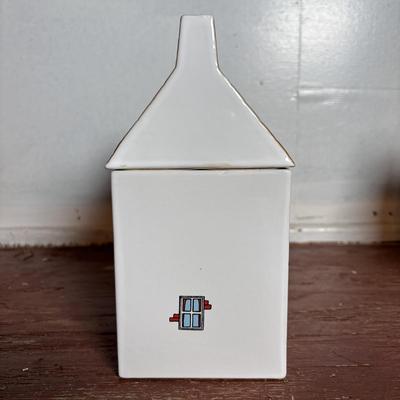 LOT 292: Vintage Wade Village Stores Canisters (7.5"), Made in England