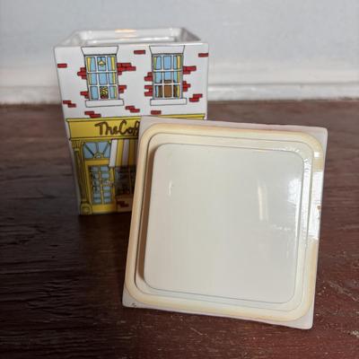 LOT 292: Vintage Wade Village Stores Canisters (7.5"), Made in England