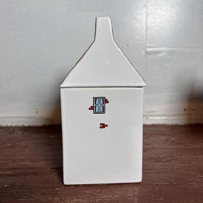 LOT 292: Vintage Wade Village Stores Canisters (7.5"), Made in England