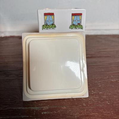 LOT 292: Vintage Wade Village Stores Canisters (7.5"), Made in England