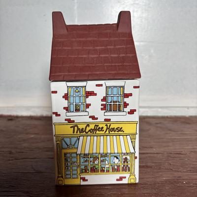 LOT 292: Vintage Wade Village Stores Canisters (7.5"), Made in England
