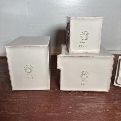 LOT 293: Vintage Mancer Canisters, Made in Italy
