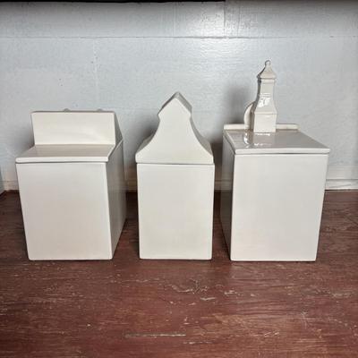 LOT 293: Vintage Mancer Canisters, Made in Italy