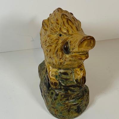 LOT 301: Lenox Bobcat Collectors Plate and Wild Boar Figurine and More
