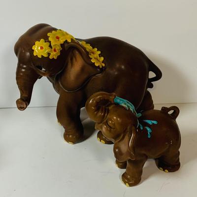 LOT 305: Collection of Elephant Figurines and More