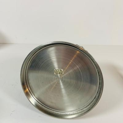 LOT 306: German Mug Metal Decanter, Shot Glasses and More