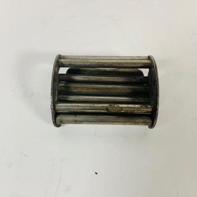 LOT 307: Pipes, Pipe Holder, Tobacco Jar, Cigarette Case, Crystal Bottle Stops Formica Tray, Brass Eagle Cane Handle and More