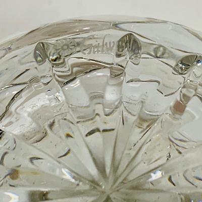 LOT 308: Lenox Snow Queen Figurine, Galway Crystal Bowl, Crystal Perfume Bottle, Glass Ink Well and More