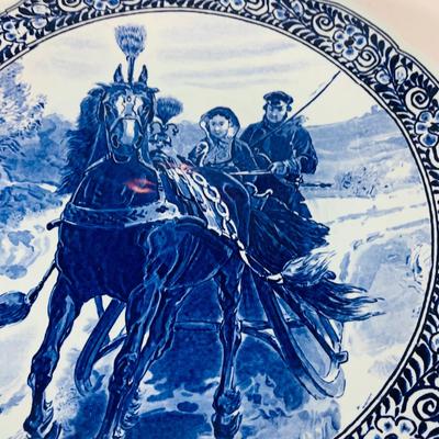 LOT 327: Set of Two (2) Large Delfts Platters