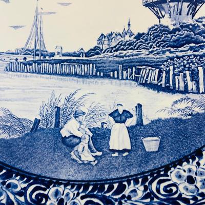 LOT 327: Set of Two (2) Large Delfts Platters