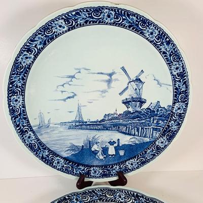 LOT 327: Set of Two (2) Large Delfts Platters