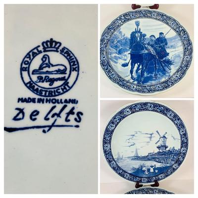 LOT 327: Set of Two (2) Large Delfts Platters