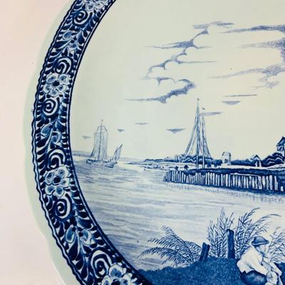 LOT 327: Set of Two (2) Large Delfts Platters
