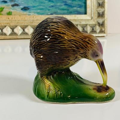 LOT 328: Land Down Under New Zealand Art, Books Memorabilia and Kiwi Bird Figurine