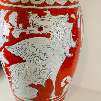 LOT 329: Large Italian Floor Vase