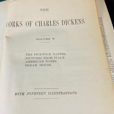 LOT 333: Works of Charles Dickes Two Volumes