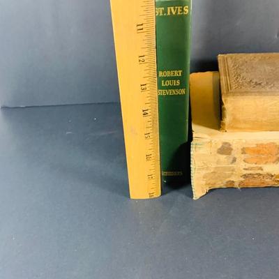 LOT 334: St Ives by Robert Louis Stevenson 1905, The History of Sandford & Merton by Thomas Day 1852 and the Complete Works of Robert...