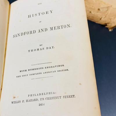 LOT 334: St Ives by Robert Louis Stevenson 1905, The History of Sandford & Merton by Thomas Day 1852 and the Complete Works of Robert...