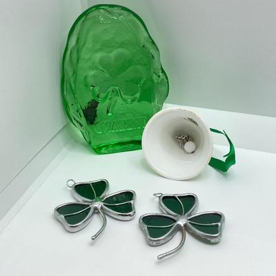 LOT 356: Ireland Themed Collection - Guinness Ice Buckets, Book, Miniature Bells, Thimbles (Sterling Included) and More