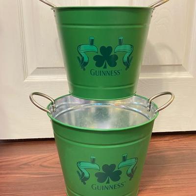 LOT 356: Ireland Themed Collection - Guinness Ice Buckets, Book, Miniature Bells, Thimbles (Sterling Included) and More