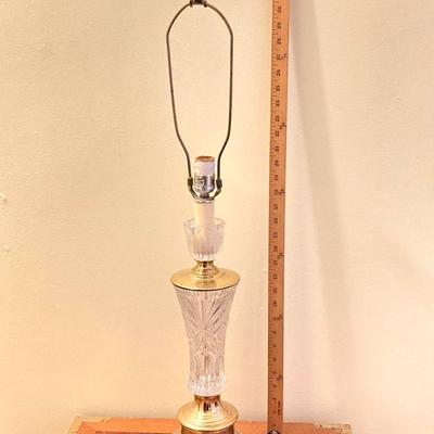 LOT 357: Pair of Brass Table Lamps