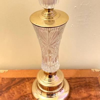 LOT 357: Pair of Brass Table Lamps