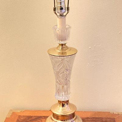 LOT 357: Pair of Brass Table Lamps