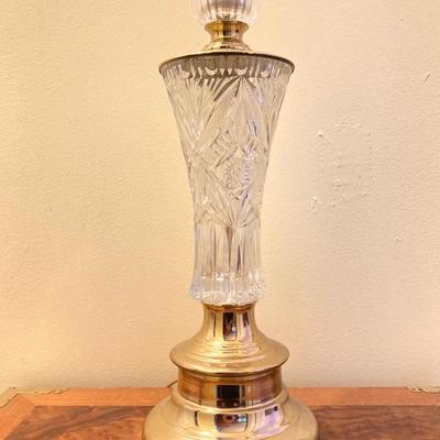LOT 357: Pair of Brass Table Lamps