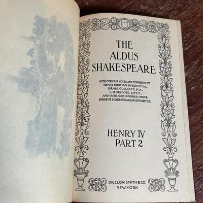 LOT 358: The Aldus Shakespeare Collection (22 volumes)