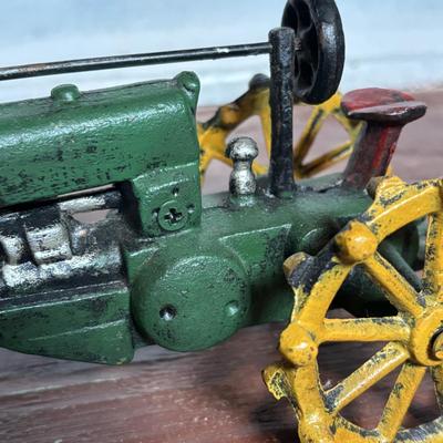 LOT 359: Cast Iron John Deer Tractor, Miniature Pewter & More Farms Animals