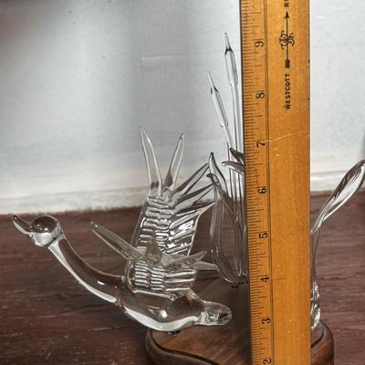 LOT 360: Edinburg Crystal Golf Sculpture, Framed & Signed Print of Midtnes Hotel, Norway, Painted, Lane Cedar Memory Box, Handblown...
