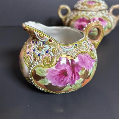 LOT 362: Unmarked Moriage China Tea Set