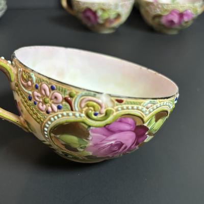 LOT 362: Unmarked Moriage China Tea Set