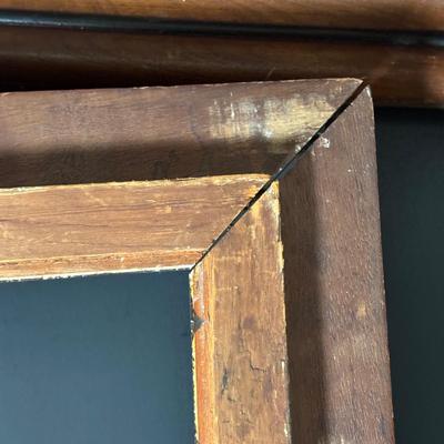 LOT 379: Pair of Vintage/Antique Wooden Picture Frames