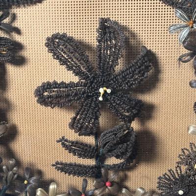 LOT 380: Antique Victorian Hair Wreath