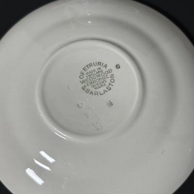 LOT 383: Vintage Wedgewood Queen's Ware Collection & Jasperware Creamer