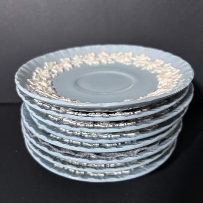 LOT 384: Vintage Wedgewood Queen's Ware Embossed China Collection