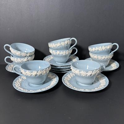 LOT 384: Vintage Wedgewood Queen's Ware Embossed China Collection